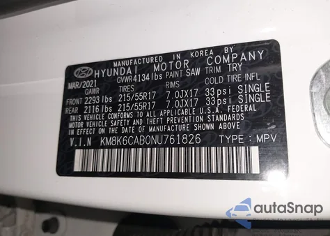 2022 Hyundai Kona Sel from USA, damaged, VIN KM8K6CAB0NU761826